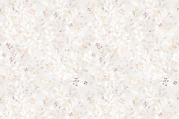Leaves neutral beige watercolor