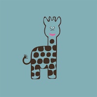 Pastel mint green giraffe carta da parati