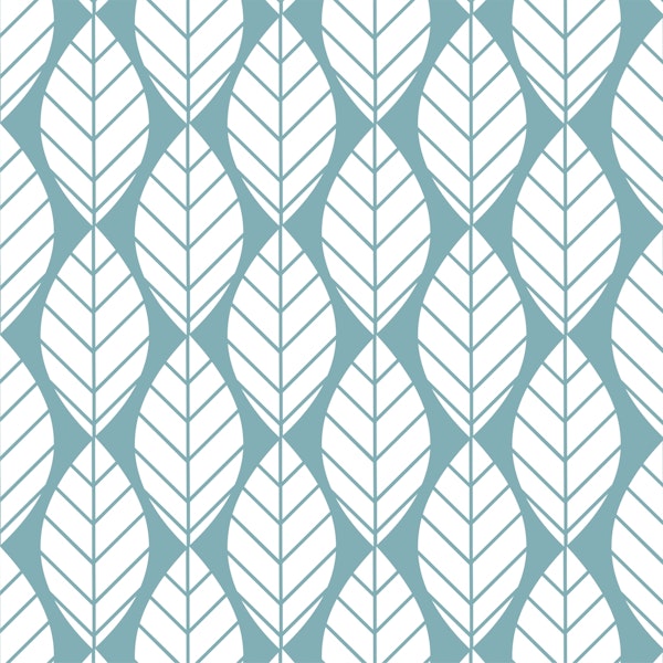 Mint green leaves pattern