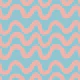 Boho Mid Mod Wiggly Lines Blue-Pink
