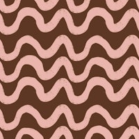 Boho Mid Mod Wiggly Lines Brown tapete