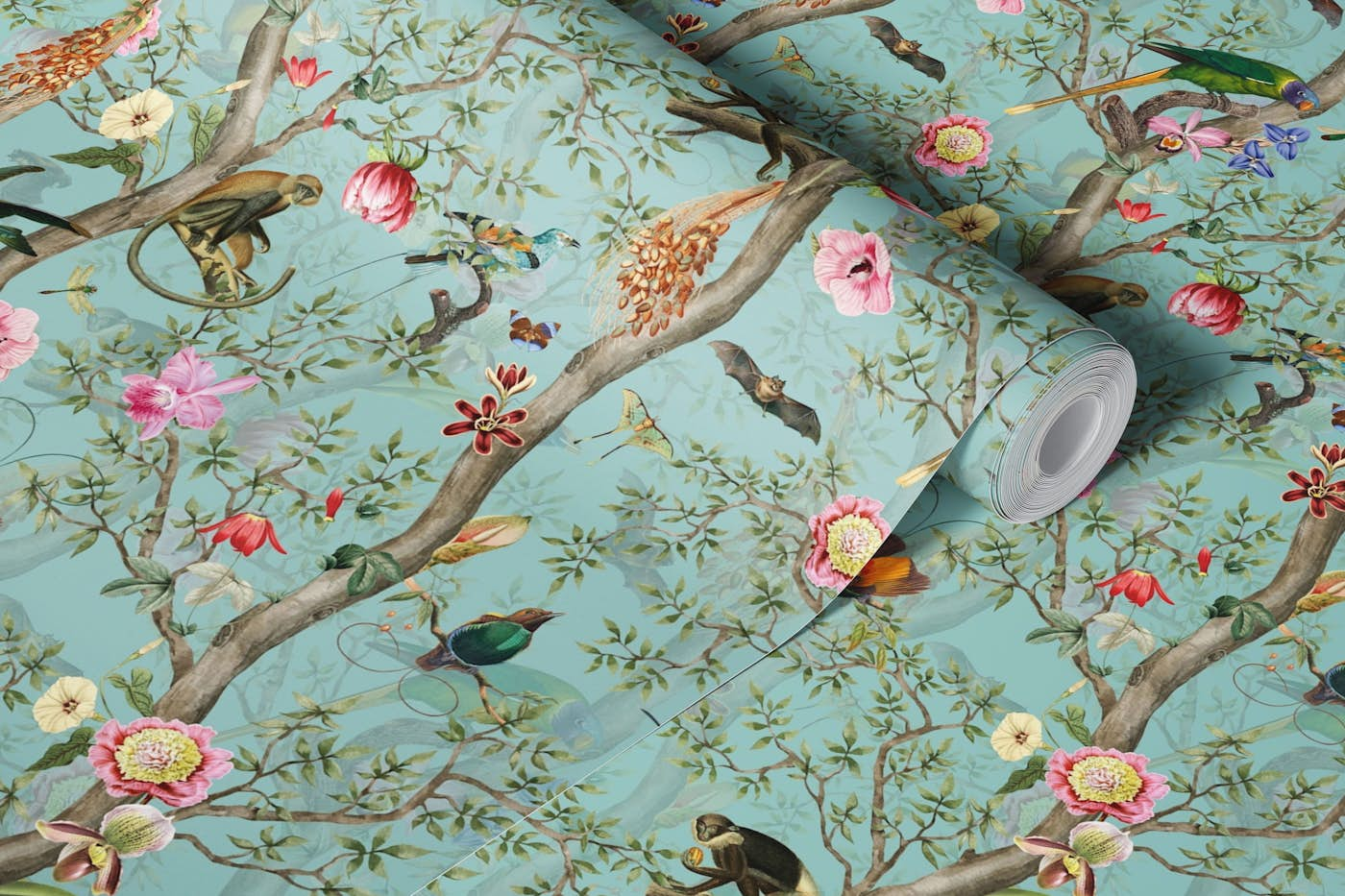 Antique Chinoiserie Garden 5 wallpaper roll