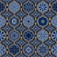 Treasures of Morocco Oriental Tiles Blue Gold