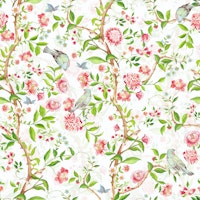 Pastel Chinoiserie Garden papel de parede