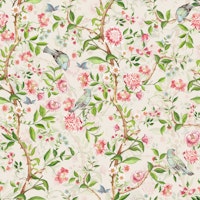 Blush Chinoiserie Garden papel de parede