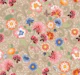 French florals tan bckg