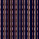 French dotted stripes dark blue