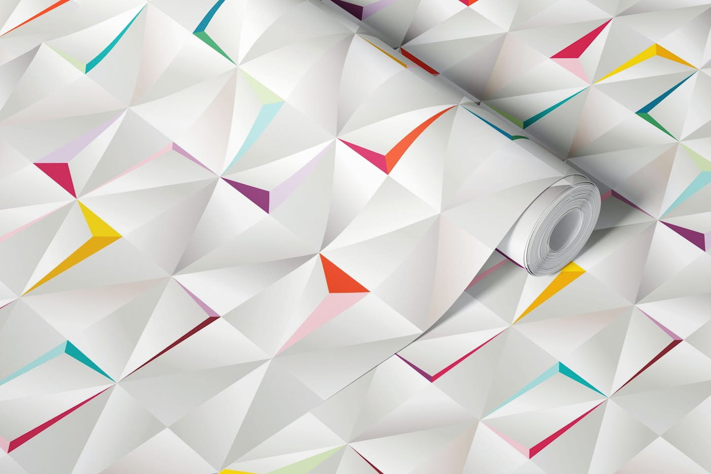 Pride geometric diamonds wallpaper roll