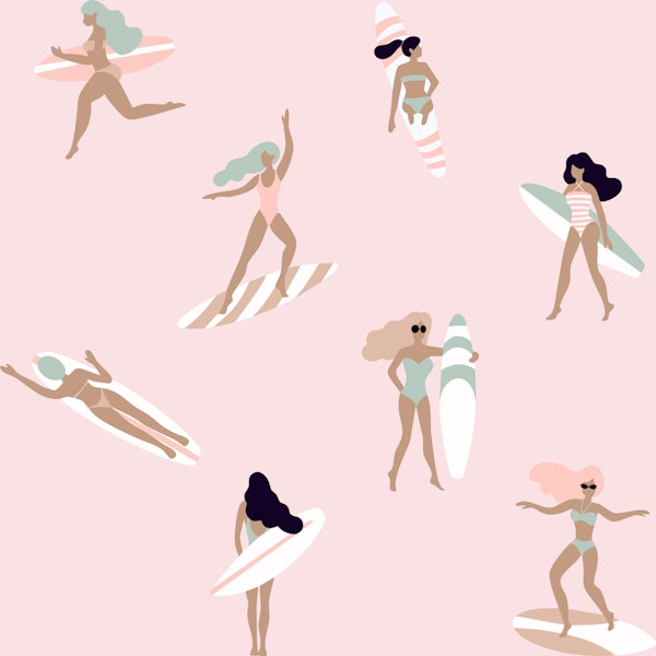 Retro Surf Girls