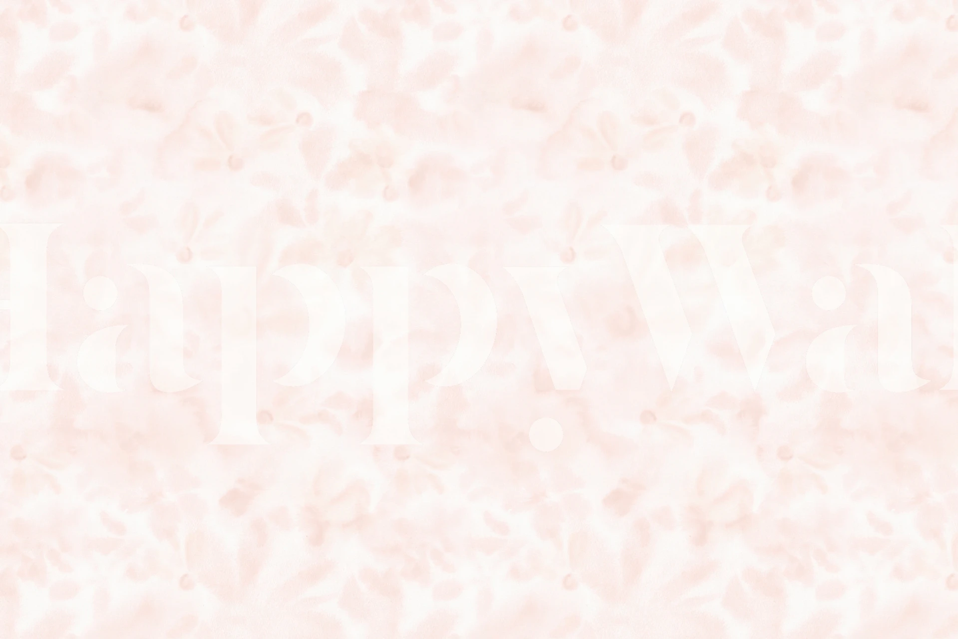 Light pink floral pattern wallpaper with soft designs