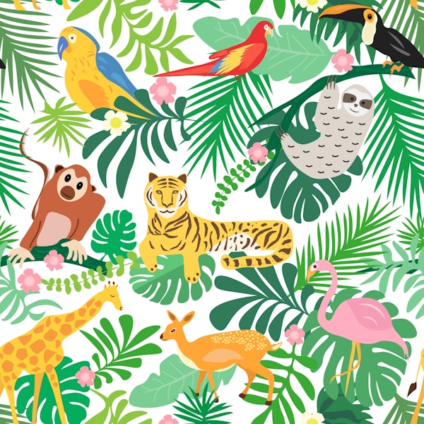 Fun Joyful Jungle Animals