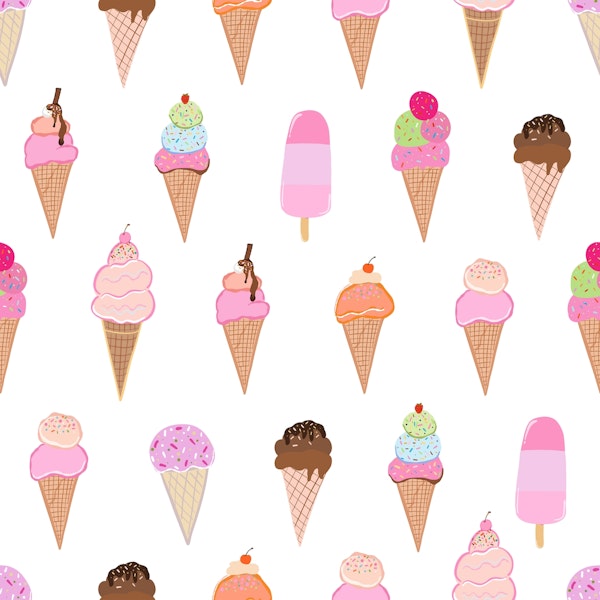 Beautiful delicious ice creams