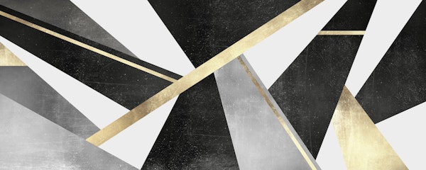 Black and gold geometry