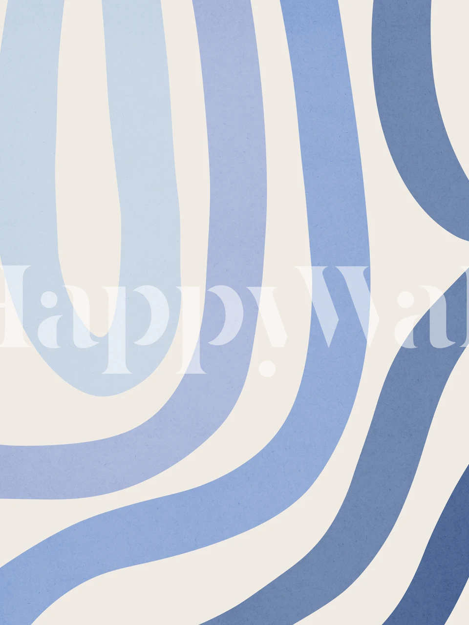 Papier peint bleu abstrait ondulé avec des nuances de bleu