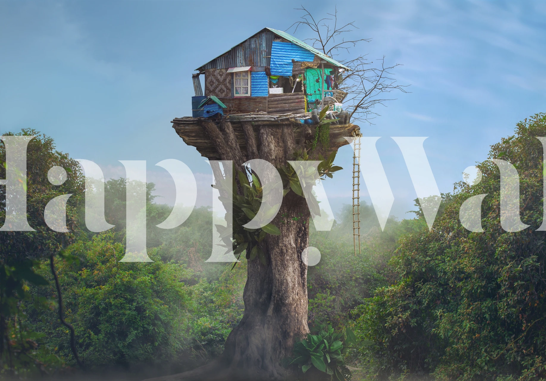 Návratný tapet s House in the Sky