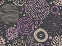 Circle Marks Tribal Pattern Pink Brown wallpaper