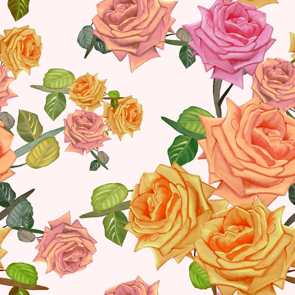 Grande floral roses
