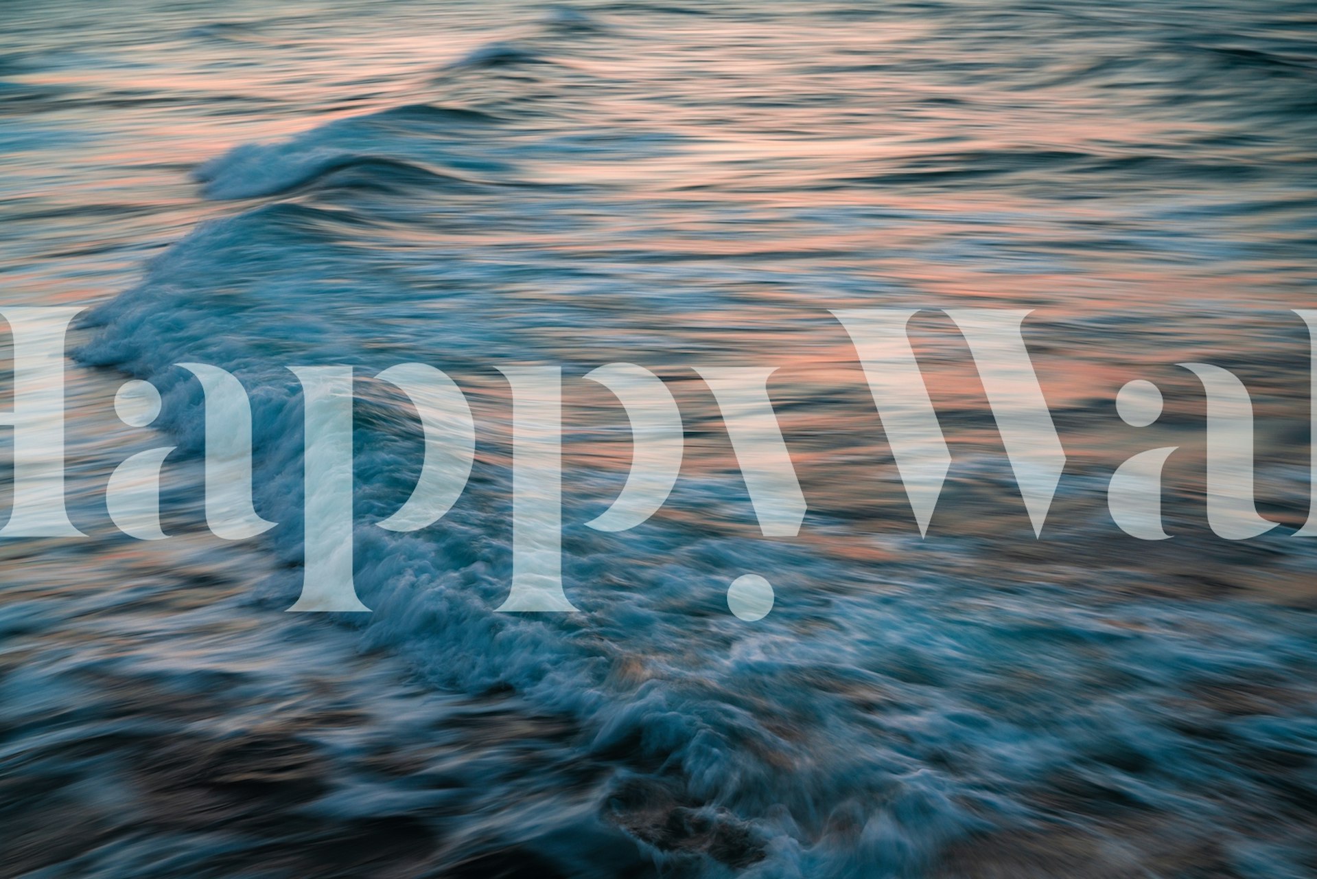 Waves wallpaper adding beauty to a room