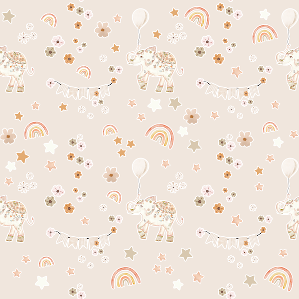 BABY ELEPHANT PARTY BEIGE BIG TILE