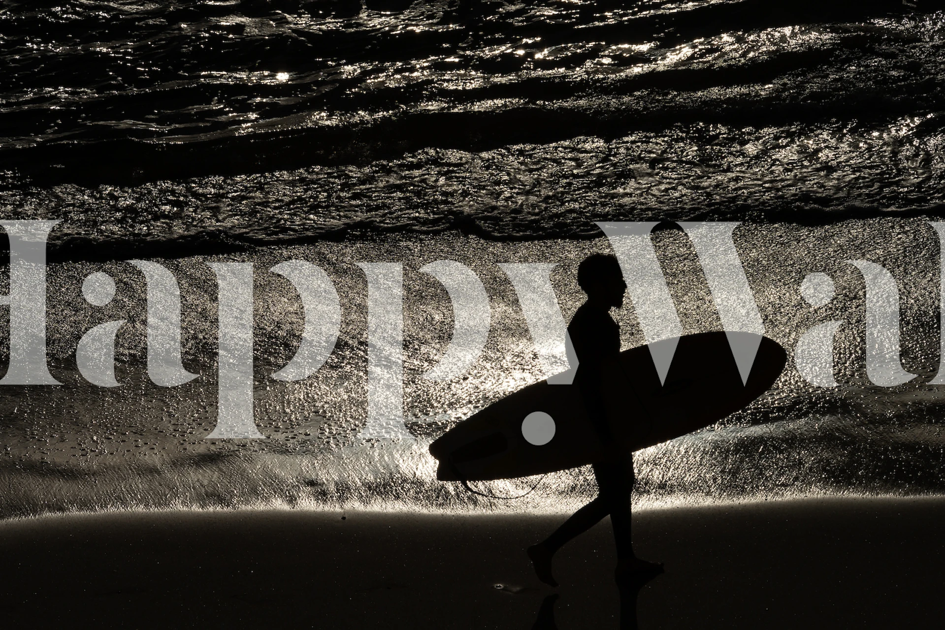 Papel de parede Seaside #42 em um ambiente de quarto