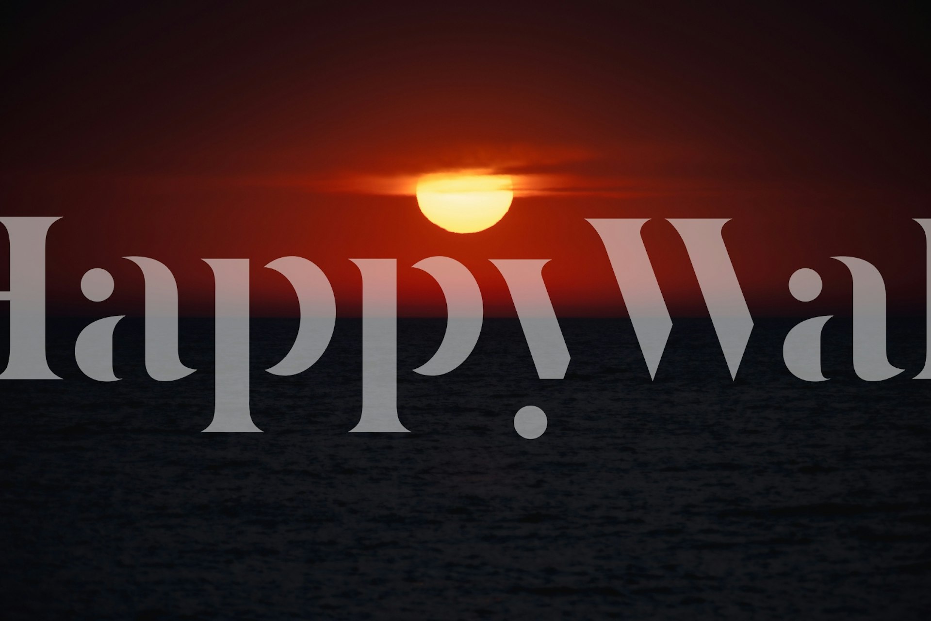 Papel de parede Sun Down mostrando um design de pôr do sol