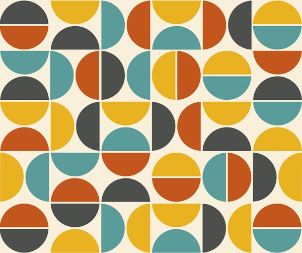 BAUHAUS PATTERN 50S COLORS
