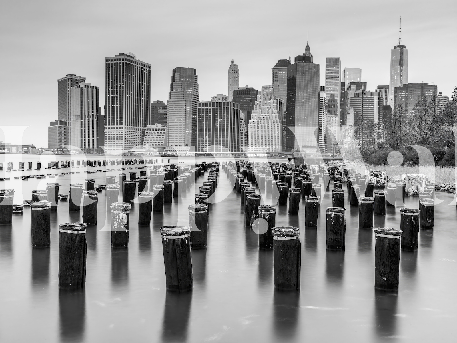 East River Groynes Wallpaper - Beautiful and Unique Wallpapers at Happywall