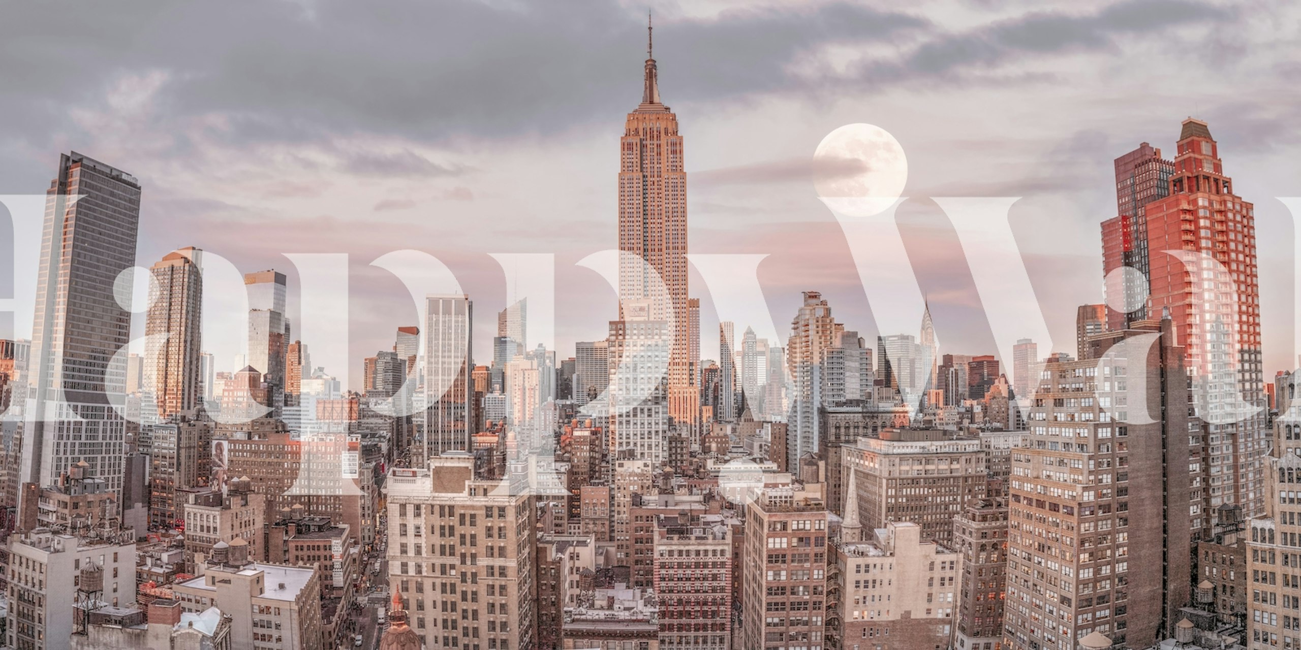 Tapeta Majestic Heights w miejskim otoczeniu