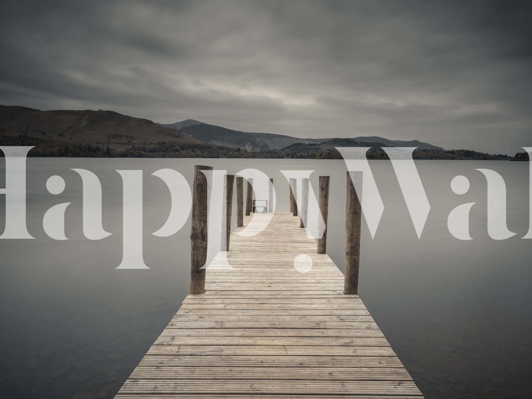 Carta da parati Jetty on Lake per decorazione interna