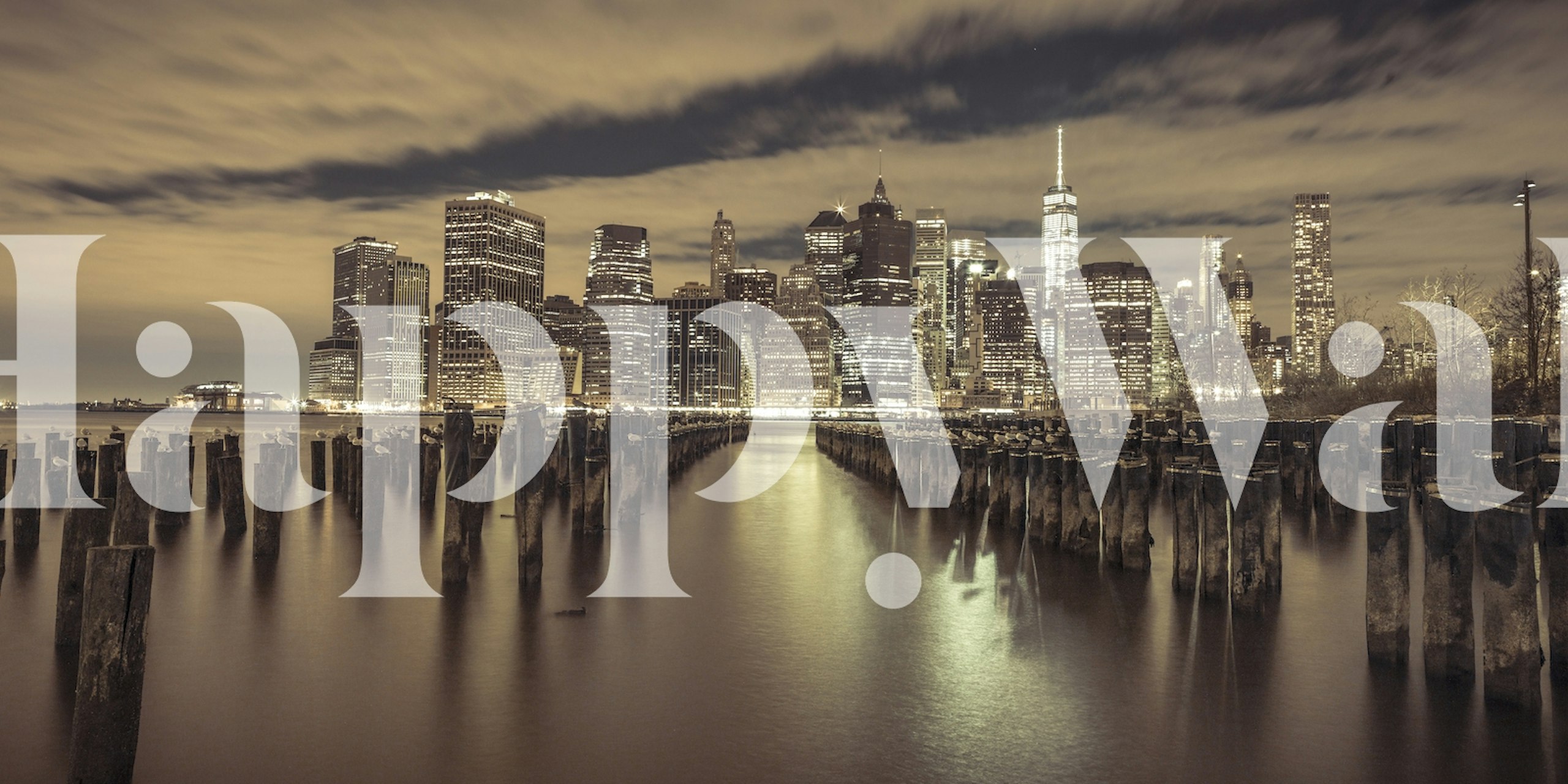 Urban Symphony tapet i et moderne rom