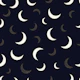 Shining golden and white moons