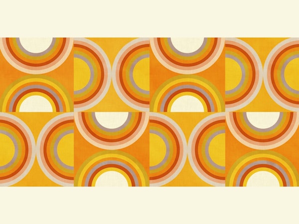 Mid century geometric arcs bordered
