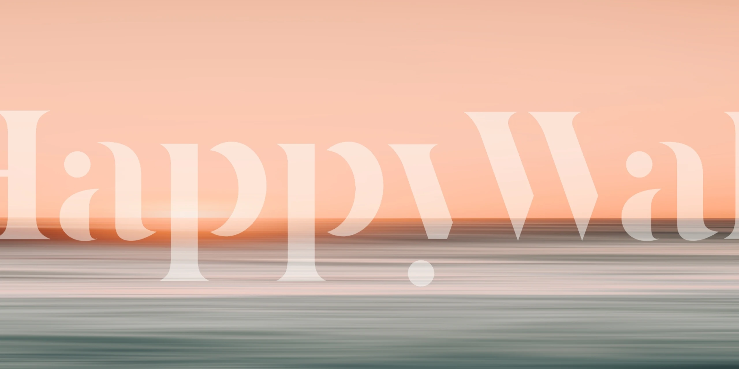 Sunset over ocean with peach and blue waves wallpaper