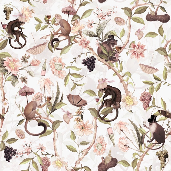 Monkeys Chinoiserie Jungle 7