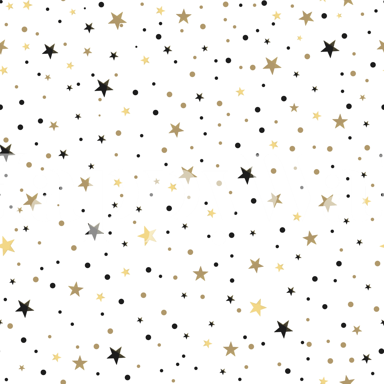 Gold Yellow Black Stars Wallpaper | Happywall