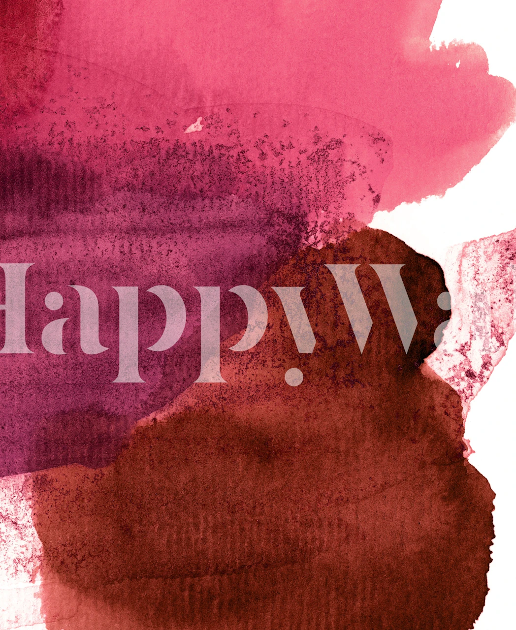 Organiske former tapet i et stilfullt rom