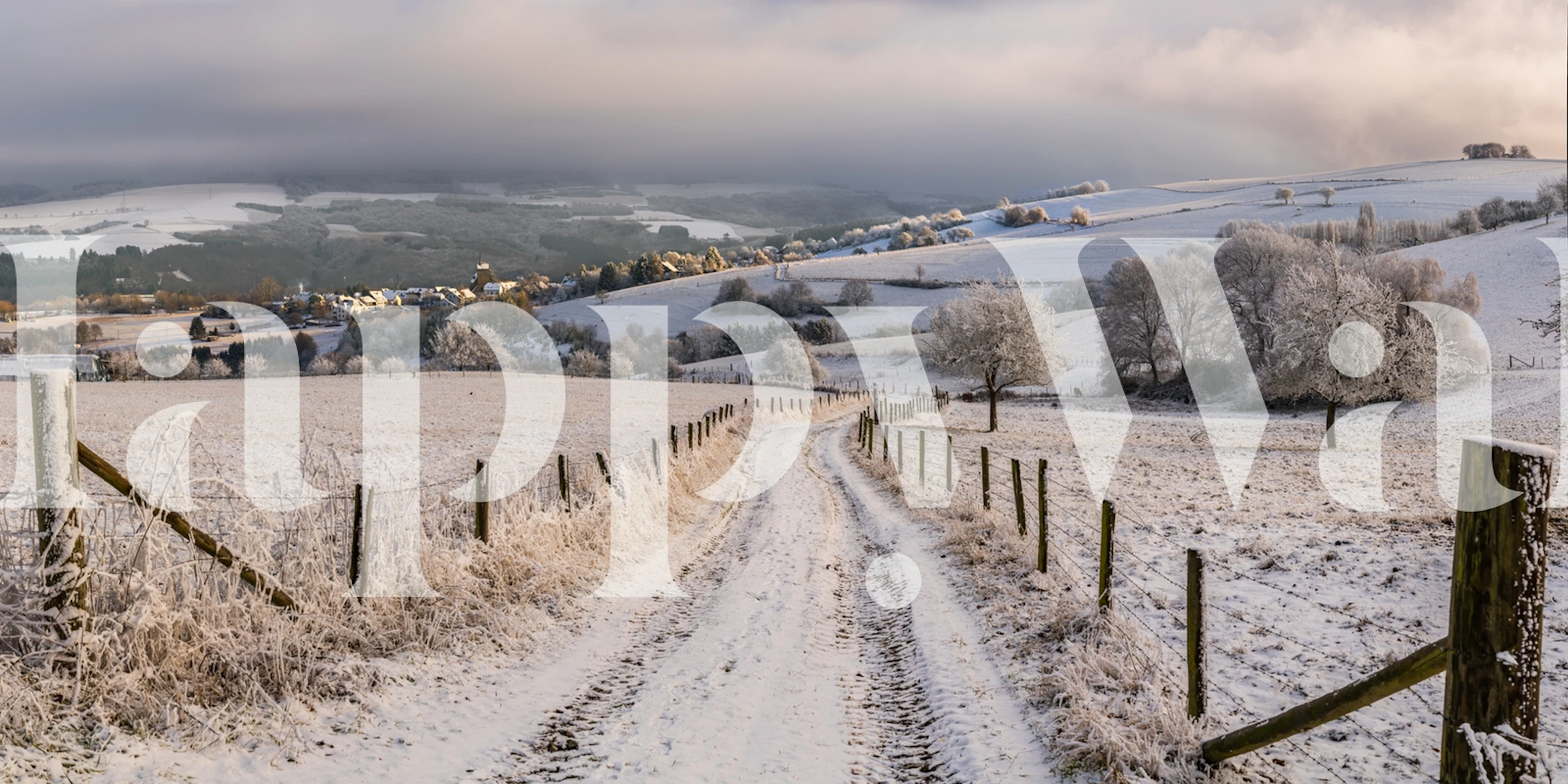 Winter wonderland II em um interior moderno