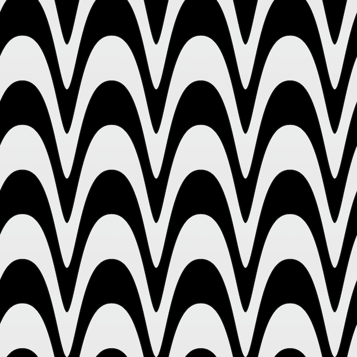 Retro Op Art Black & White Wallpaper | Buy Online at Happywall
