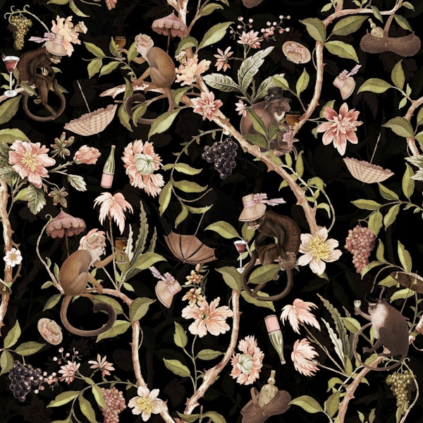 Monkeys Chinoiserie Jungle 10