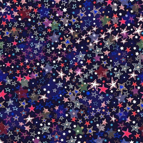 Celestial stars pattern