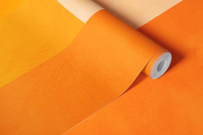 mid century geometric art warm colorswallpaper roll