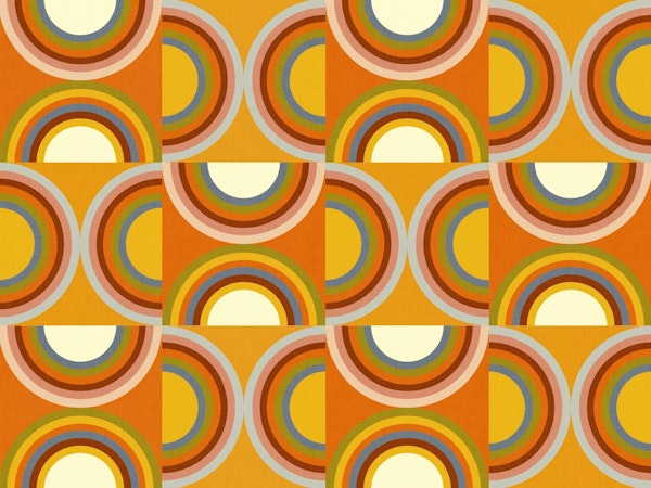 geometric sun arches mid century