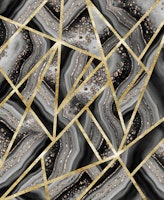 Black Night Agate Gold 1 tapete