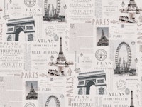 Vintage Paris Nostalgia Collage ταπετσαρία
