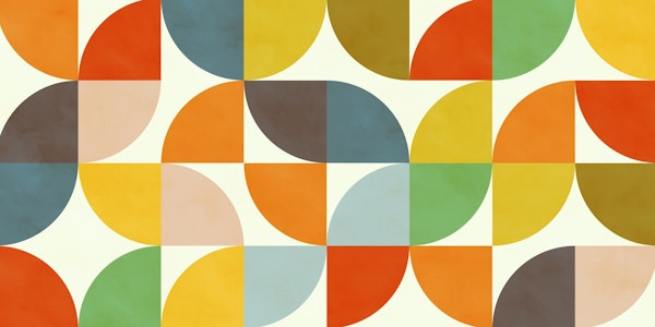 geometric mid century shapes