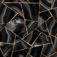 Black Night Agate Gold 2 papiers peint