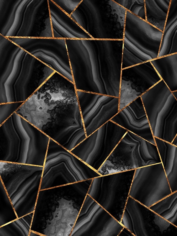 Black Night Agate Gold 2