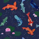 Koi fishes sea creatures