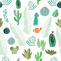Cactus and Succulents papiers peint