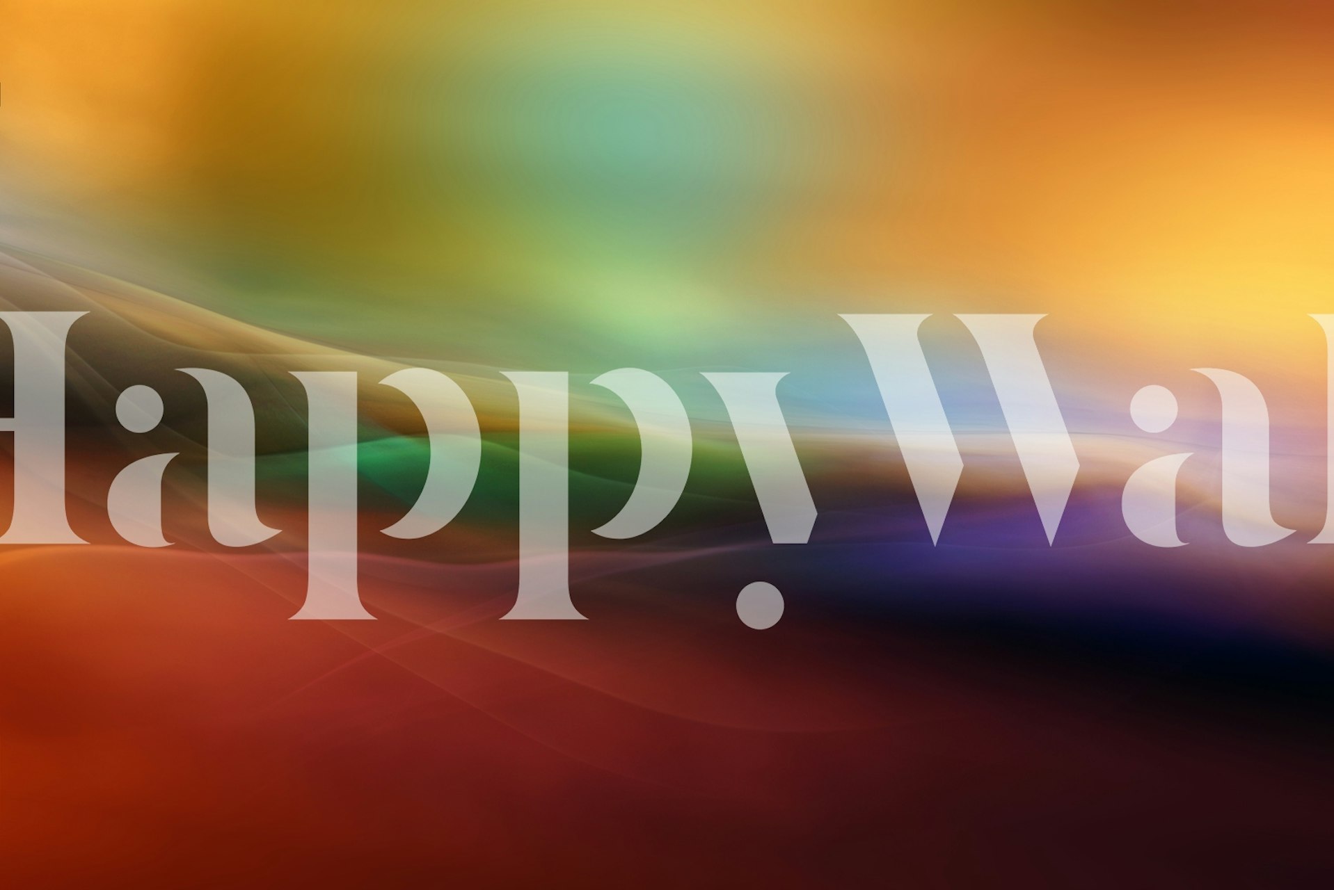 Abstrakcyjna fototapeta z akwarelowymi liniami w żywych barwach